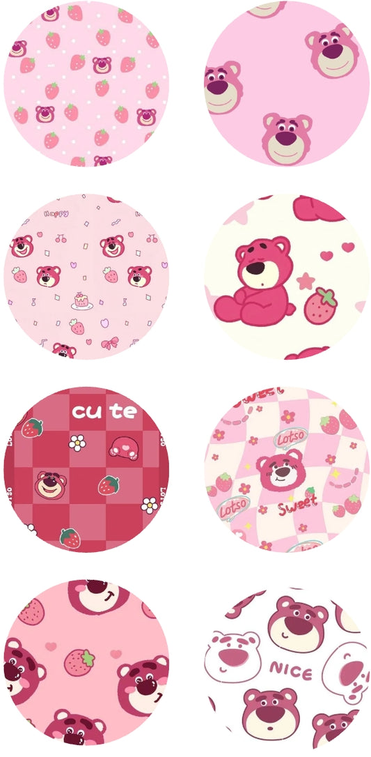 Strawberry bear sensor patches pack of 8