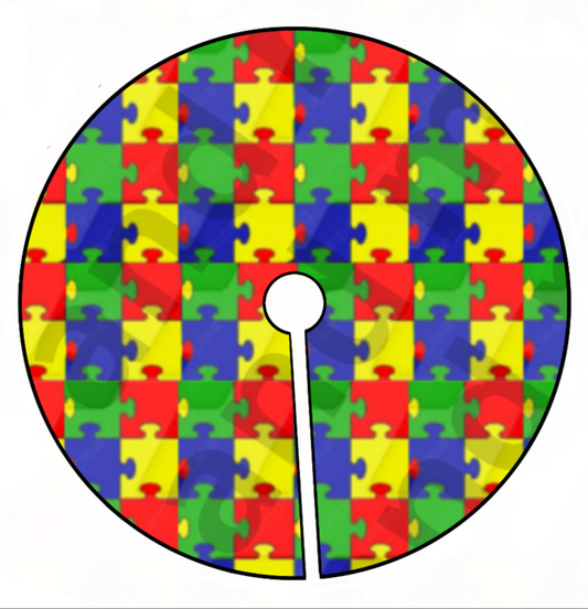 Autisme awareness puzzle pattern