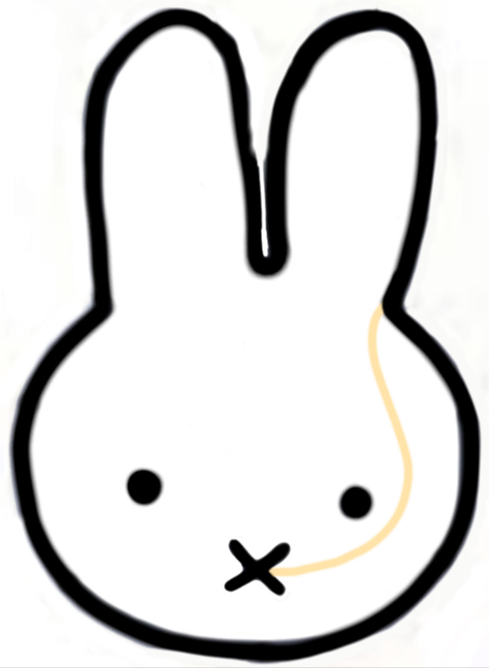 Bunny with feeding tube